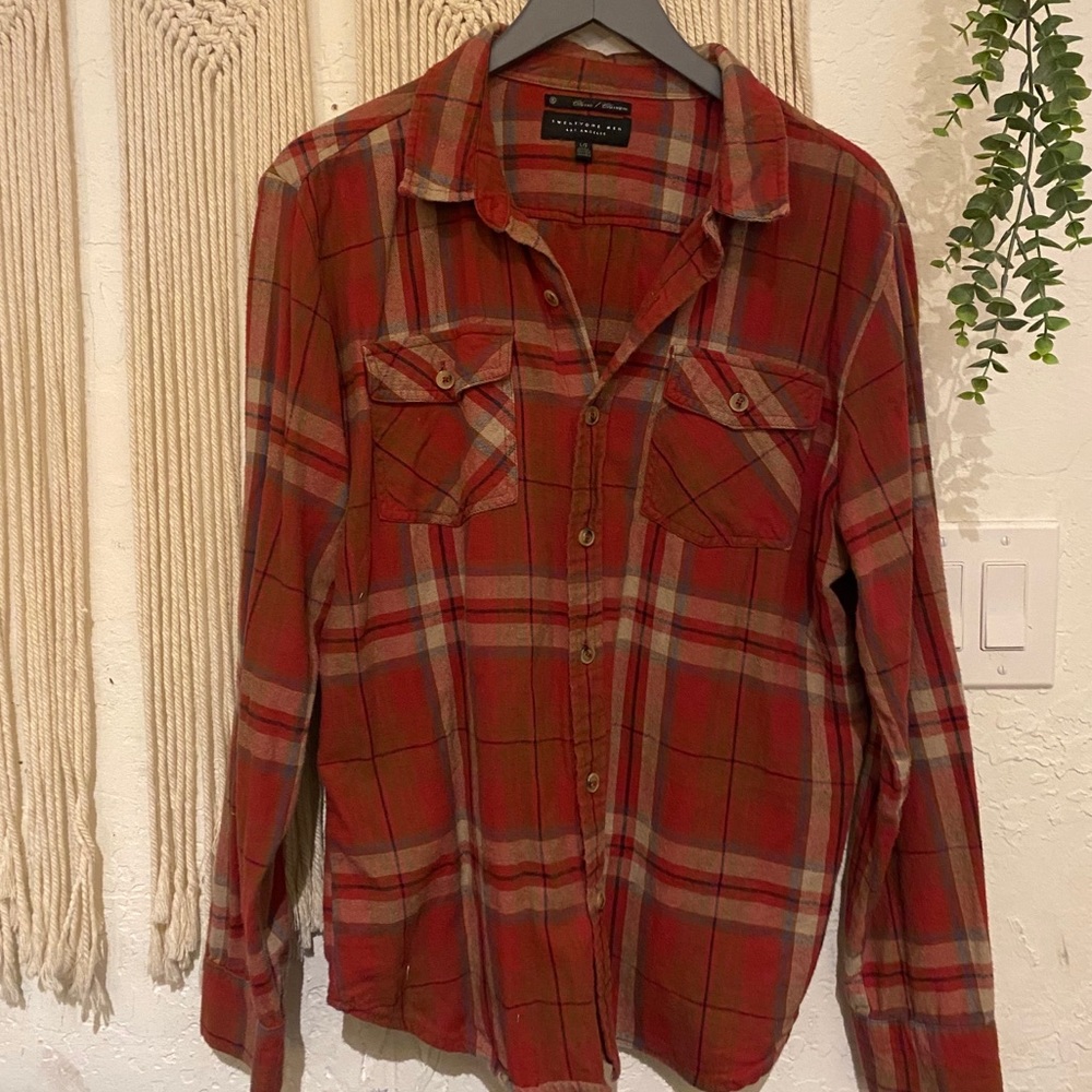 Men’s Red Flannel Twenty One Men Size Large